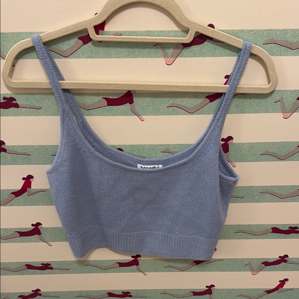 Reformation Slate Blue Cardigan Set - Picture 4 of 4